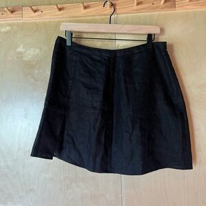 Reformation Black A-Line Skirt